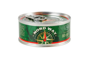 Икра лососевая зернистая соленая Nord Way ж/б 80г