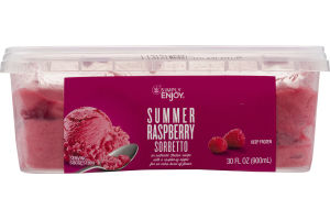 Simply Enjoy Summer Raspberry Sorbetto