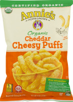 Annie's Homegrown Organic Cheddar Cheesy Puffs
