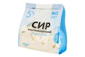 Сир кисломолочний 5% зернистий Молочний острів м/у 350г