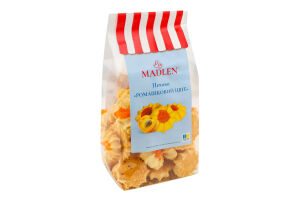 Печиво пісочне здобне Ромашковий цвіт декороване повидлом з смаком абрикосу 160г La Madlen