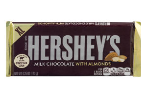 HERSHEY'S Extra Large Milk Chocolate with Almonds Bar, 4.25 oz