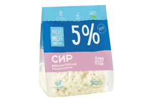 Сир кисломолочний 5% безлактозний Міськмолзавод №1 м/у 300г