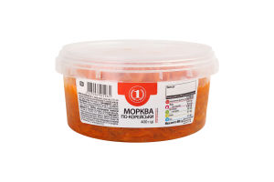 Морковь По-корейски ТМ "1" ведро 400г