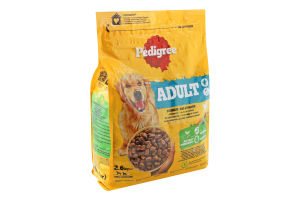 Корм сухий повнораціонний для дорослих собак З домашньою птицею та овочами Pedigree м/у 2.6кг
