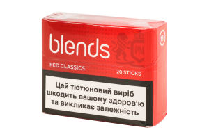 Виріб тютюновмісний для електричного нагрівання з фільтром Blends Classics Red 20шт