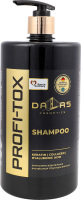 Шампунь Профі-токс з кератином колагеном та гіалуроновою кислотою 1000г з дозатором Далас