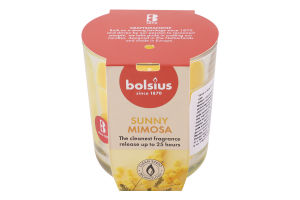 Свічка в склі Мімоза Bolsius 8*7,3см