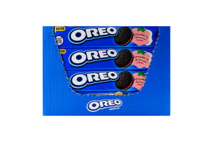 Печиво з какао та начинкою зі смаком полуниці та чізкейка Oreo м/у 95г