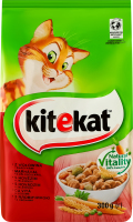 Корм сухой полнорационный для взрослых котов С говядиной и овощами KiteKat м/у 300г