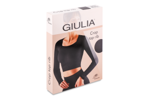 Футболка жіноча Giulia Crop top Rib black