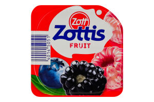 Йогурт 0.1% Лісові ягоди, манго, абрикос, полуниця Fruit Zottis Zott ст 115г в асорт
