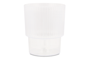 Горщик д/орхідей Стелла прозорий з дренажем 13*15см Алеана