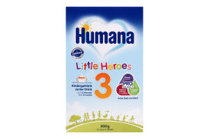Смесь молочная для детей от 12мес сухая №3 Little heroes Humana к/у 500г
