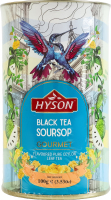 Чай чорний байховий листовий з соу-сепом Soursop Gourmet Hyson тубус 100г
