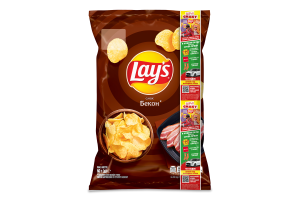 Чипсы картофельные Бекон Lay's м/у 60г