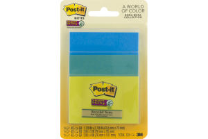 Post-it Notes Super Sticky Bora Bora Collections - 3 PK