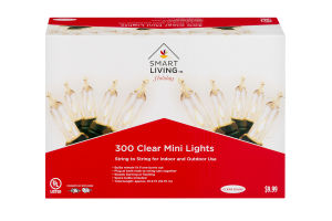 Smart Living Holiday 300 Clear Mini Lights String