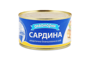 Сардина Аквамарин бланшированная в масле