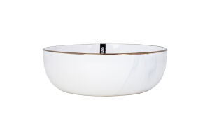 Тарілка супова Marmo біла кераміка 19см Ardesтo