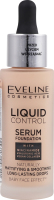 Основа тональна рідка Ліквід Контрол з ніацинамідом №002 софт порцелян 32мл Евелін
