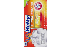 Hefty Ultra Strong 13 Gallon Tall Kitchen Drawstring Bags Citrus Twist - 40 CT