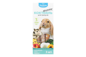 Корм-ласощі для гризунів Коктейль Мультивітамін-кокос-медовий Колосок Природа к/у 90г