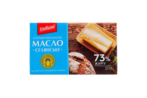 Масло 73% крестьянское сладкосливочное Глобино м/у 180г