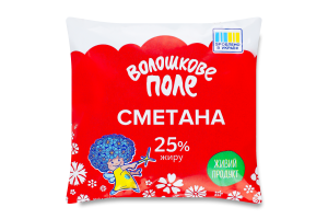 Сметана 25% 350г п/е Волошкове поле