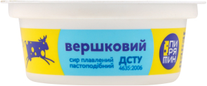 Сир плавлений 45% пастоподібний Вершковий Пирятин ст 90г