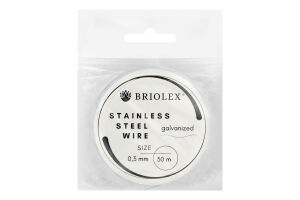 Дріт д/рукод Briolex сталев 0,3мм B65-зелений 30м