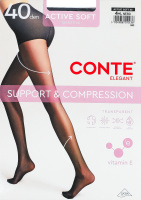 Колготки женские Conte elegant Active soft 40den 4 nero