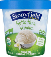 Stonyfield Organic Frozen Nonfat Yogurt Gotta Have Vanilla