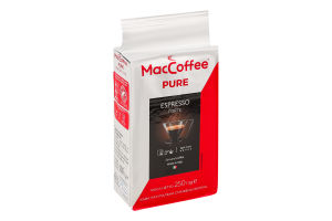 Кофе натуральный жареный молотый Espresso Forte Pure MacCoffee в/у 250г