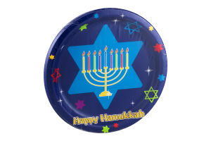 Smart Living Collection Hanukkah Festivities Plates 6 7/8 in dia - 8 CT