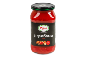 Соус стерилизованный С грибами Руна с/б 485г