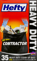 Hefty Heavy Duty Contractor Clean-Up Bags - 35 CT