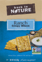 Back To Nature Crispy Wheat Crackers Ranch