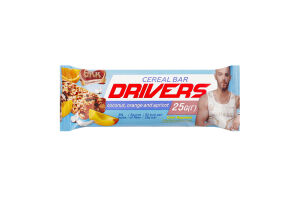 Батончик зерновой с кокосом апельсином и абрикосом Drivers Київ БКК м/у 25г