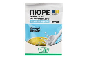 Пюре картопляне зі смаком вершків По-домашньому Зірковий вибір м/у 30г