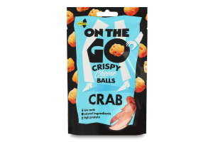 Шарики сырные хрустящие со вкусом краба On The Go д/п 30г