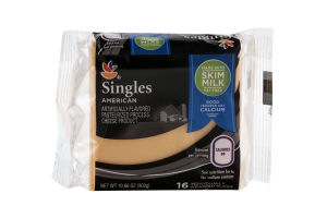 Ahold Singles American Cheese Skim Milk Individually Wrapped Slices - 16 CT
