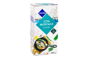 Соль Премія морская помол №0 картонная коробка
