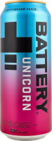 Напиток энергетический безалкогольный сильногазированный Unicorn Battery ж/б 500мл