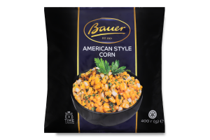 Суміш для смаження швидкозаморожена Кукурудза по-американськи Bauer м/у 400г