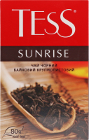 Чай Sunrise чорний крупнолистовий 80г Tess