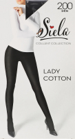 Колготи жіночі Леді Коттон неро 200ден р.5XL Сіела