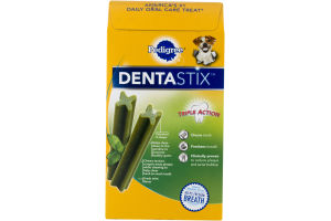 Pedigree DENTASTIX Dog Treats for Small/Medium Triple Action Fresh - 9 CT