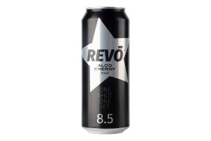 Напиток слабоалкогольный 500мл 8.5% сильногазированный Black Alco Energy Revo ж/б