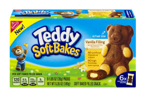 Teddy Soft Bakes Vanilla Filling - 6 CT